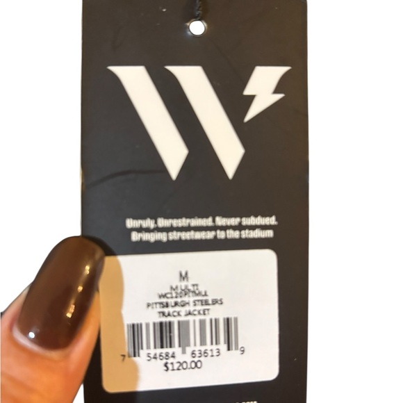 The Wild Collective Pittsburgh Steelers Track Jacket NWT Men’s Medium - Picture 9 of 11